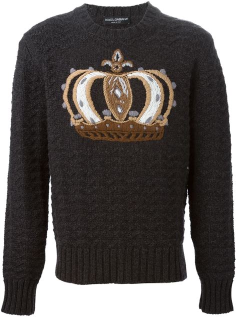 dolce gabbana crown sweater